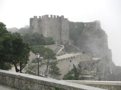 Back side of the Castle of Erice.